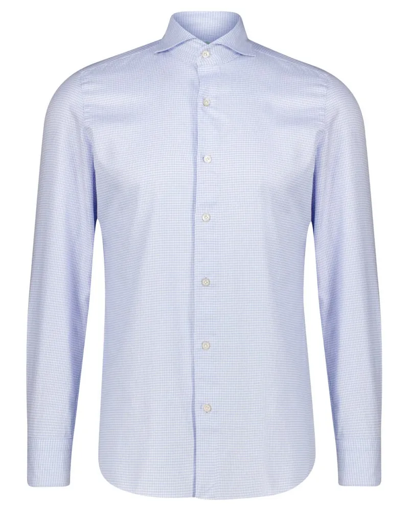 Finamore 1925 Herren Hemd TOKYO-SRGIO-Z Bleu