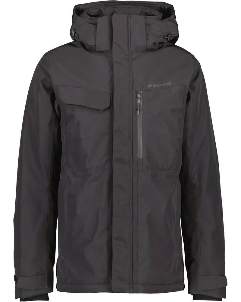 Didriksons 1913 Herren Jacke STEFAN wasserdicht Schwarz