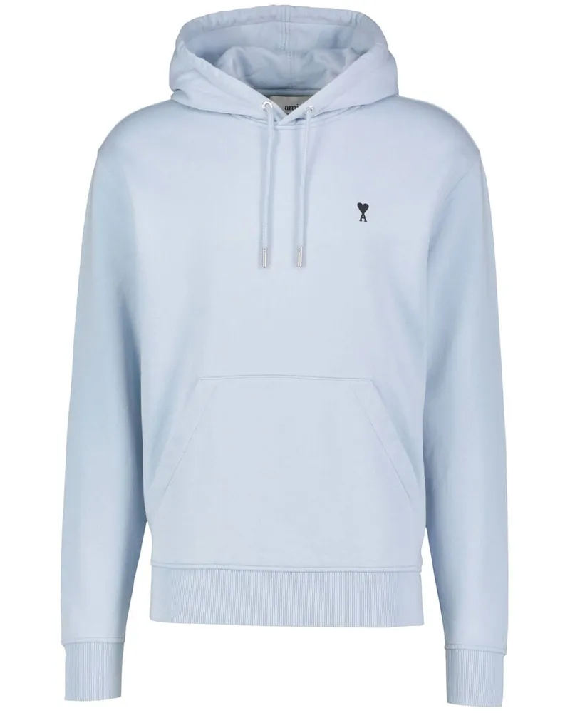 AMI Paris Herren Hoodie aus Baumwoll-Mix Blue