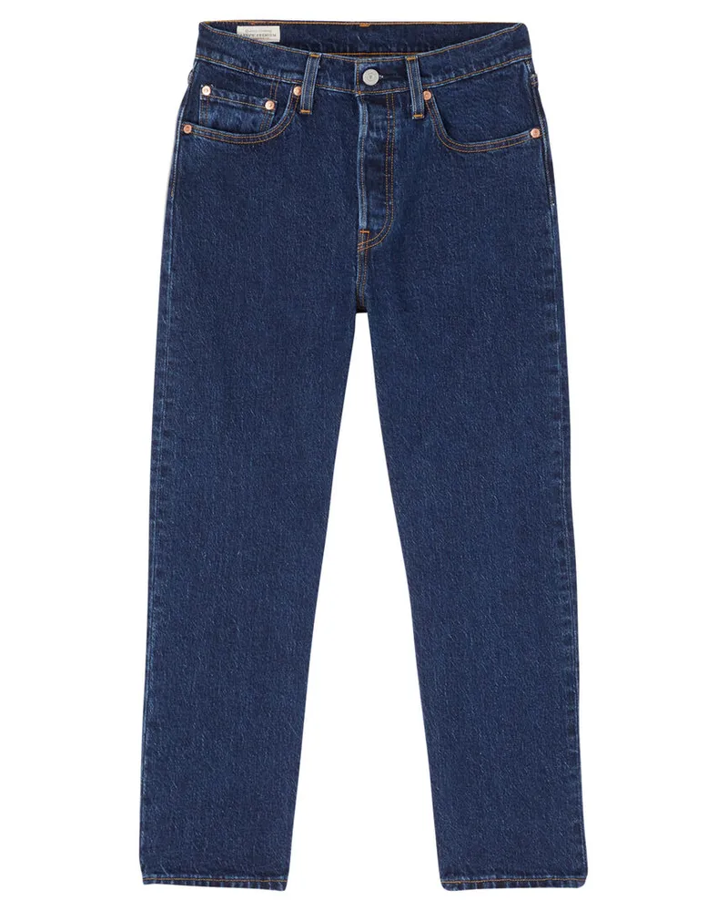 Levi's Damen Jeans 501 CROP SALSA Stonewash Darkblue