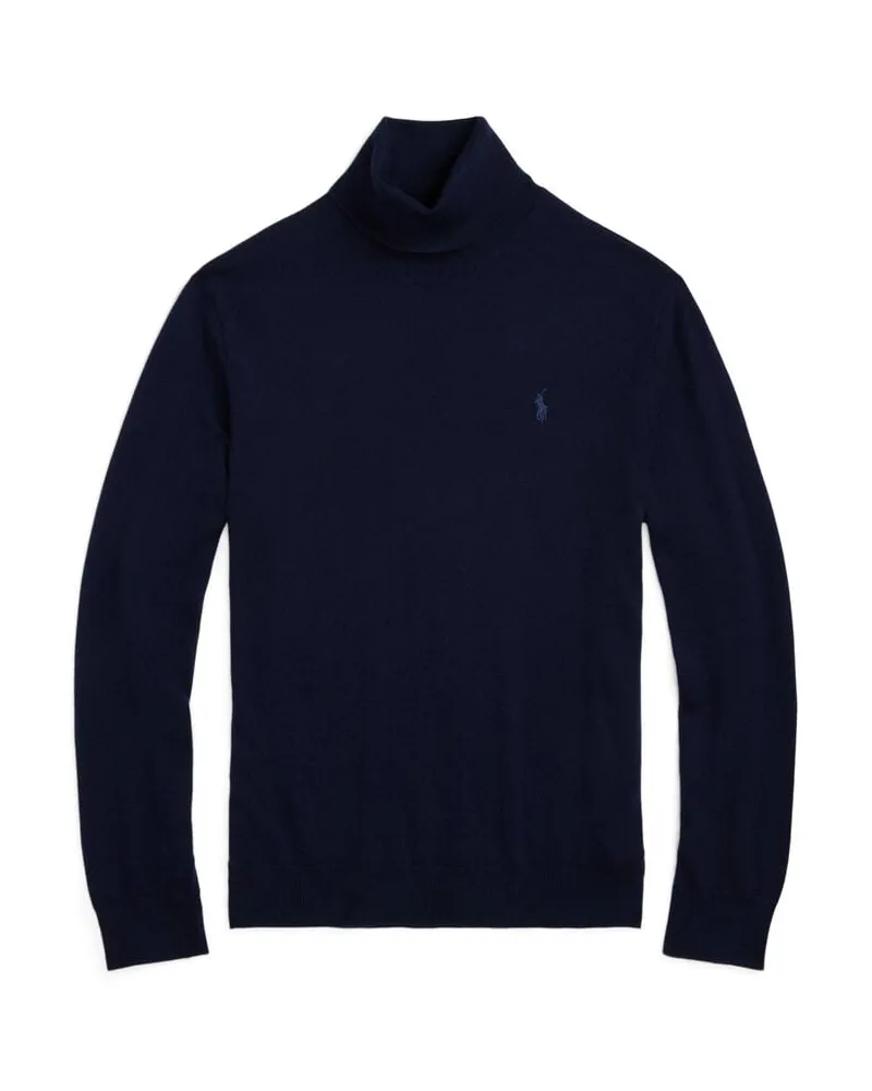 Ralph Lauren Herren Rollkragenpullover aus Wolle Regular Fit Navy