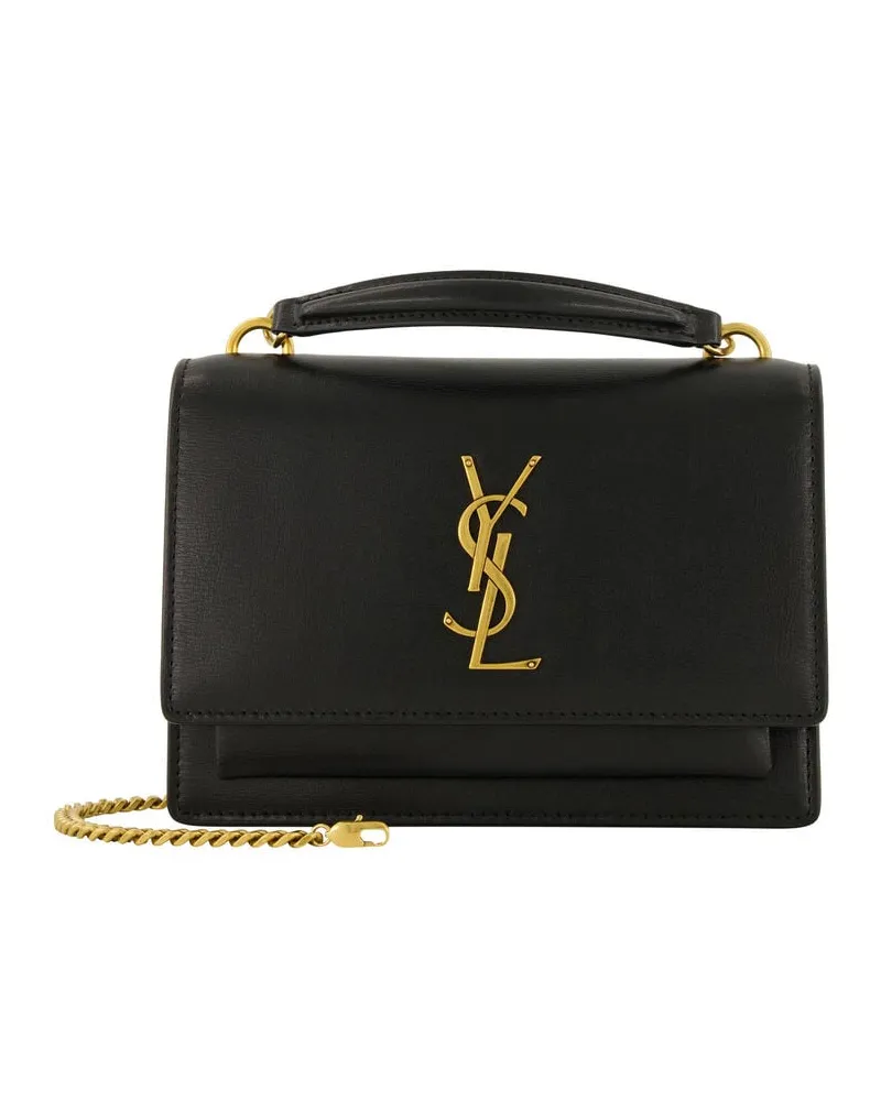 Saint Laurent Damen Umhängetasche SUNSET MONO Schwarz