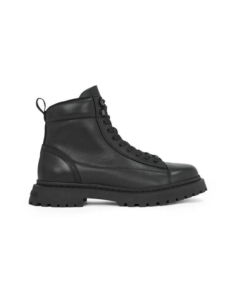 Tommy Hilfiger Herren Boots aus Leder Schwarz