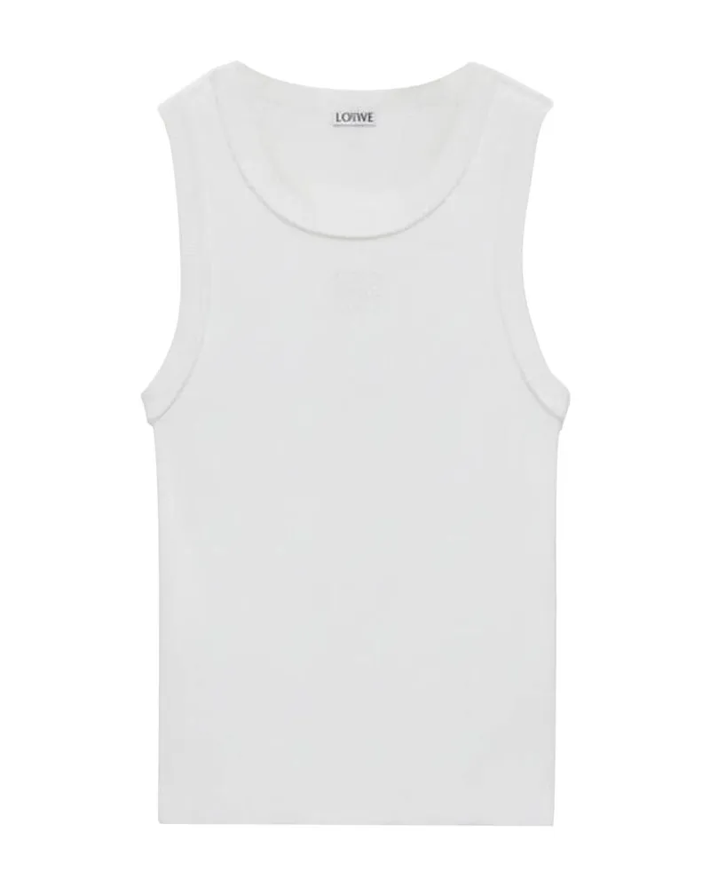 Loewe Damen Tanktop ANAGRAM Weiss