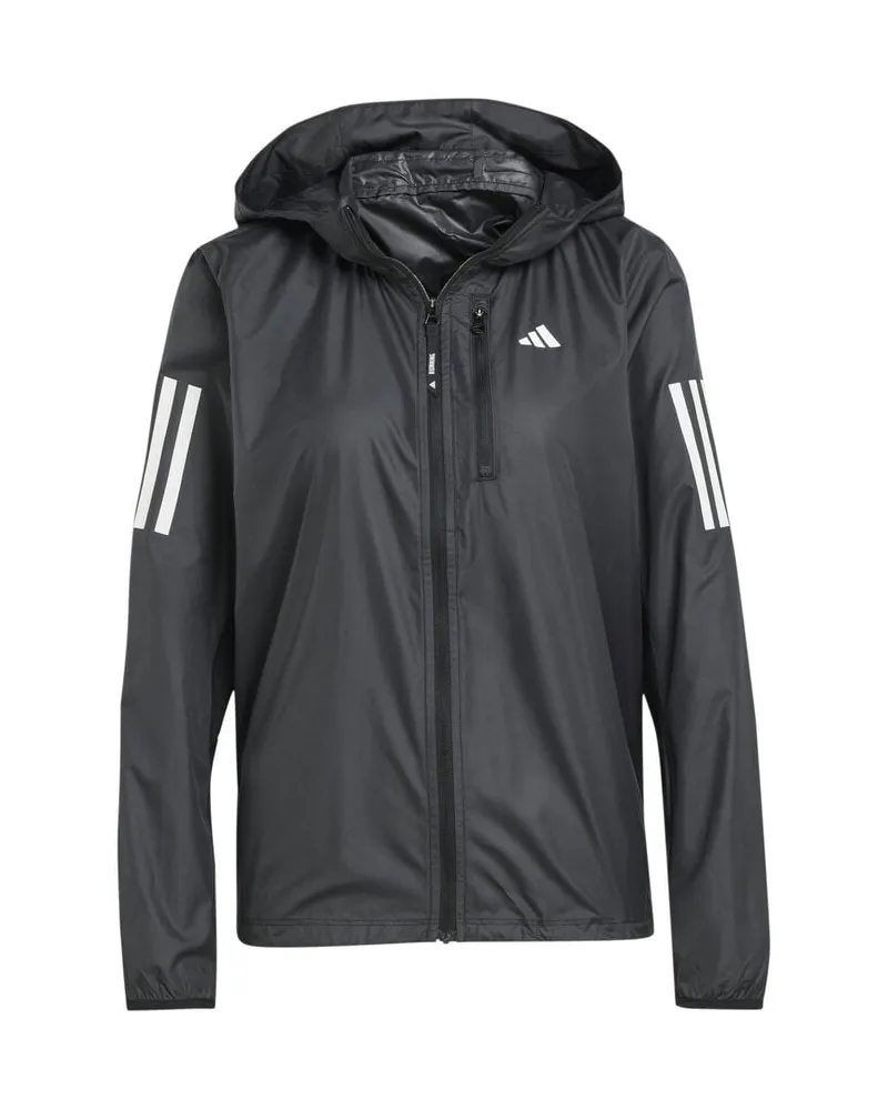 adidas Damen Laufjacke OWN THE RUN Regular Fit Schwarz