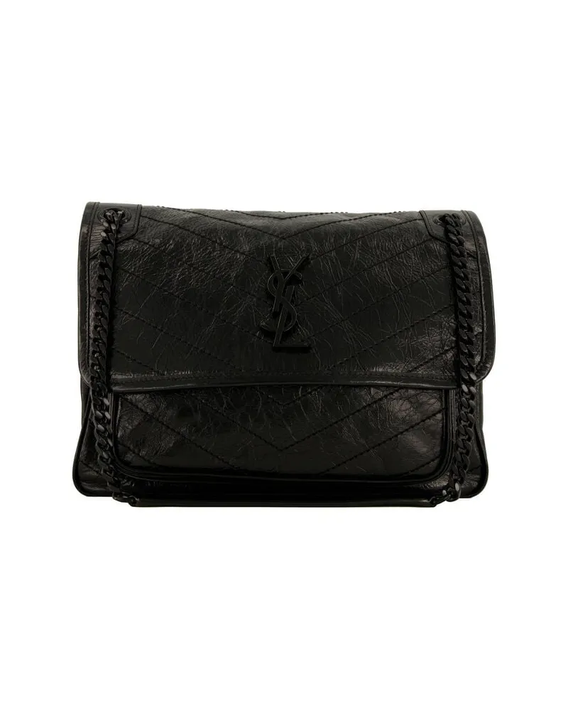 Saint Laurent Damen Schultertasche NIKI M CROSSBODY Schwarz