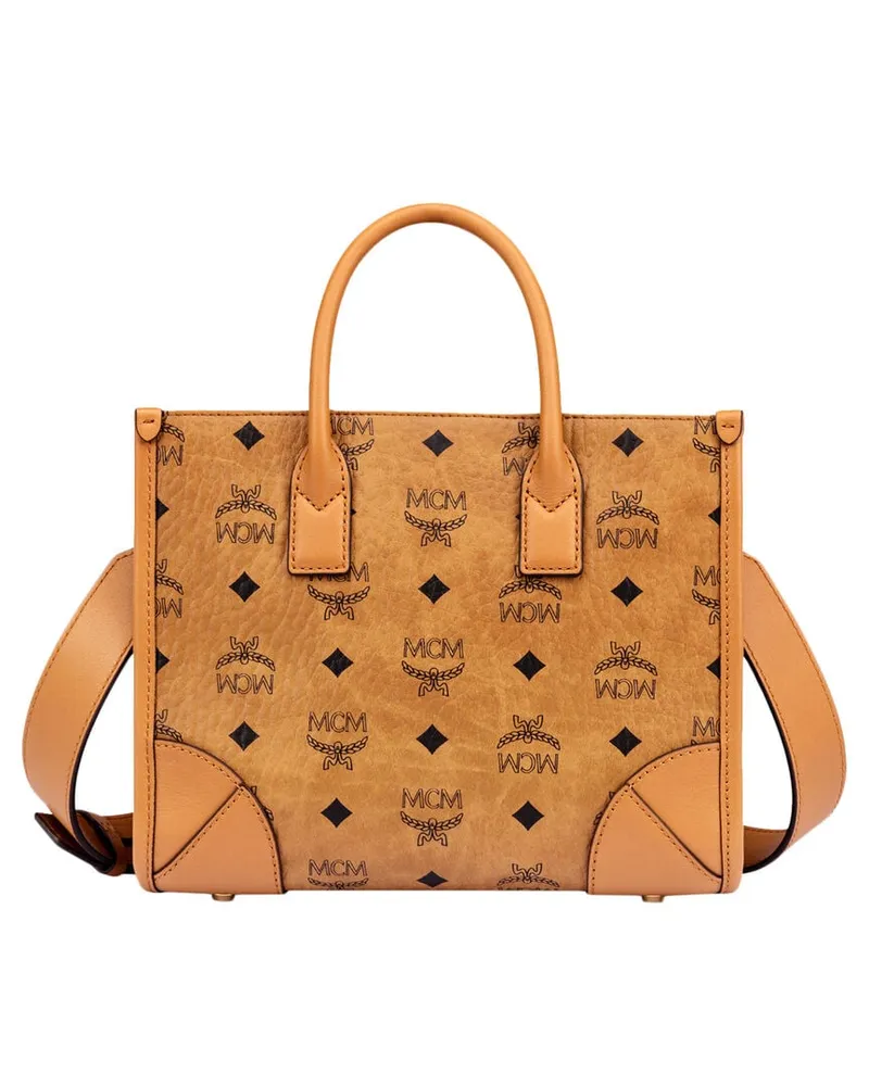 MCM Umhängetasche MÜNCHEN TOTE SMALL Camel