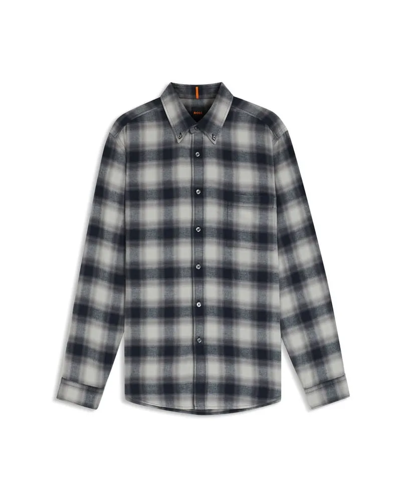 HUGO BOSS Herren Hemd RICKERT_M Regular Fit Grau