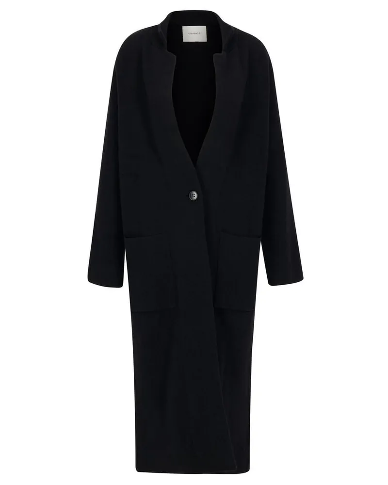 Lisa Yang Damen Mantel aus Kaschmir AMIE Schwarz