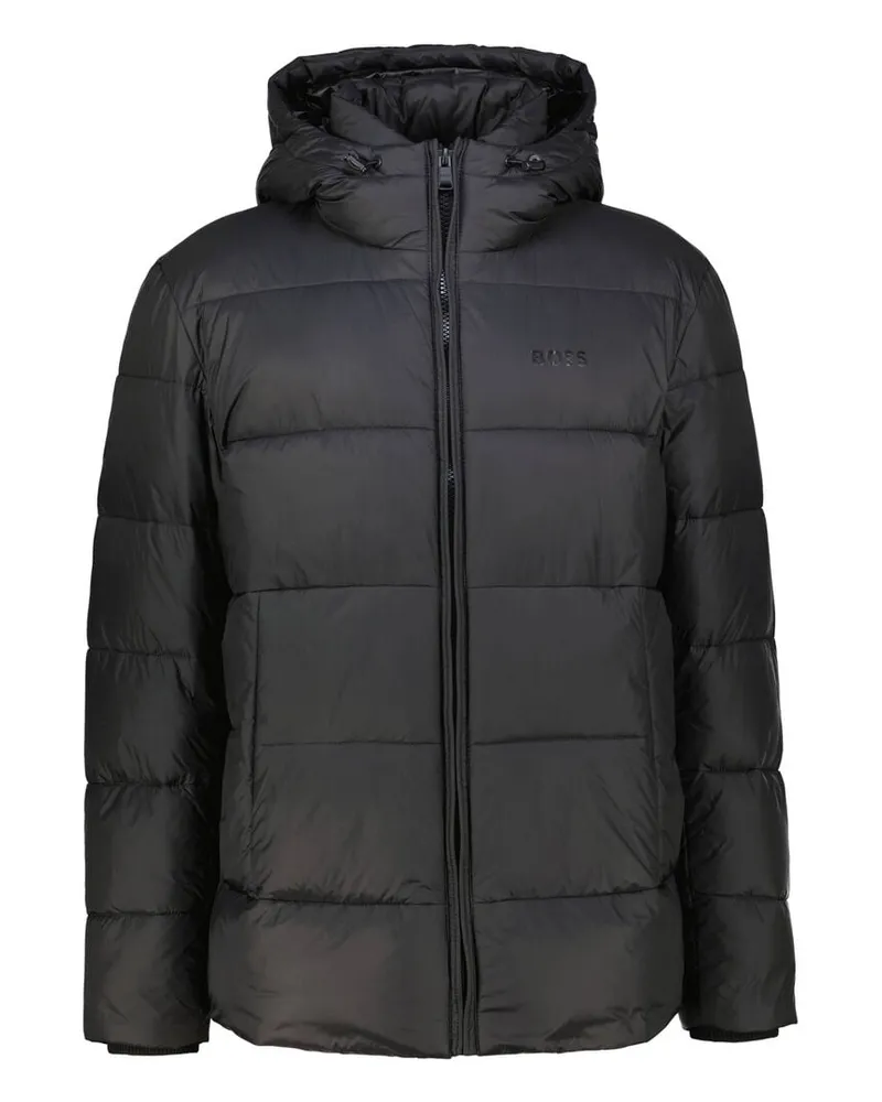 HUGO BOSS Herren Pufferjacke mit Kapuze CIKORO Schwarz