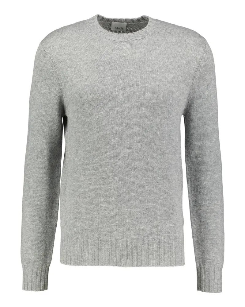 ALLUDE Herren Pullover aus Wolle und Kaschmir Grau