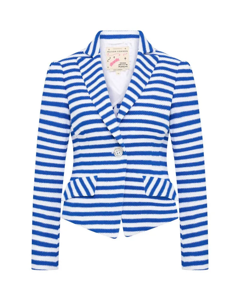 Maison Common Damen Blazer mit Baumwolle Bleu