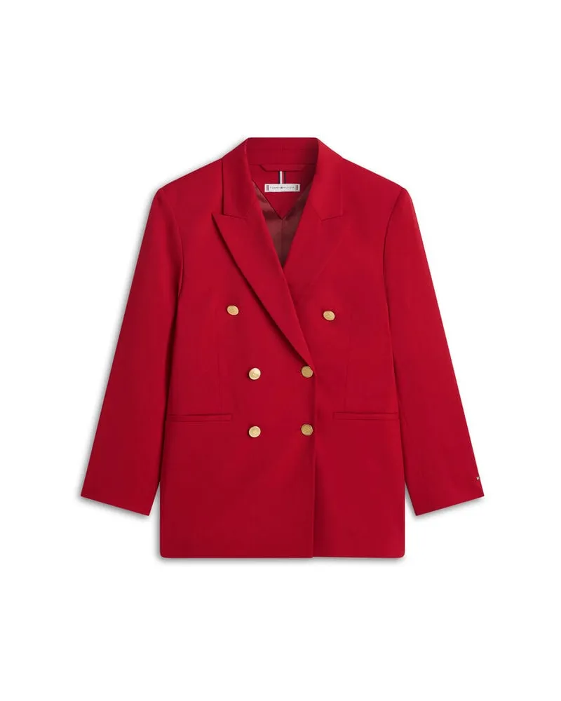 Tommy Hilfiger Damen Blazer aus Wollmischung Rot