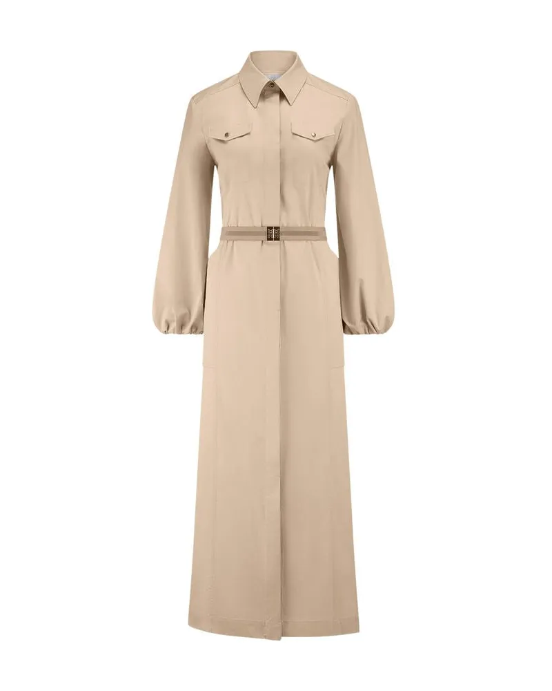 Riani Damen Blusenkleid mit Gürtel Sand