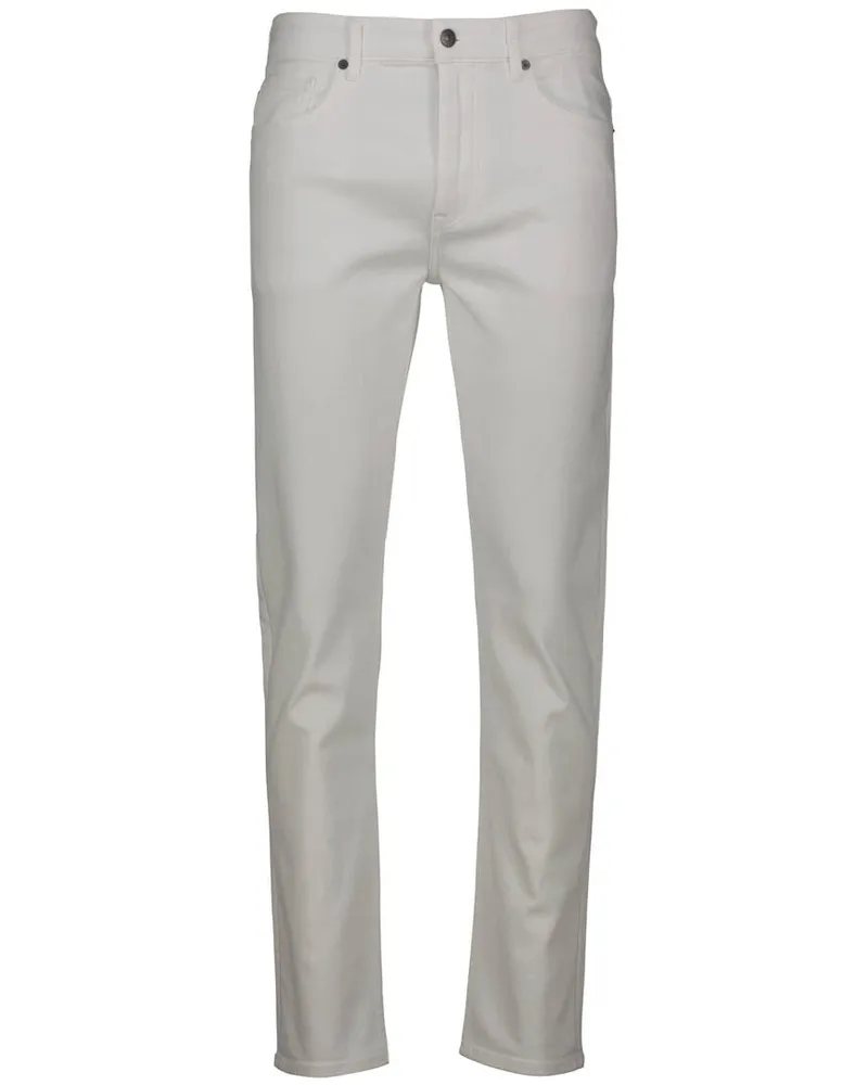 HUGO BOSS Herren Jeans DELAWARE BO Slim Fit Weiss