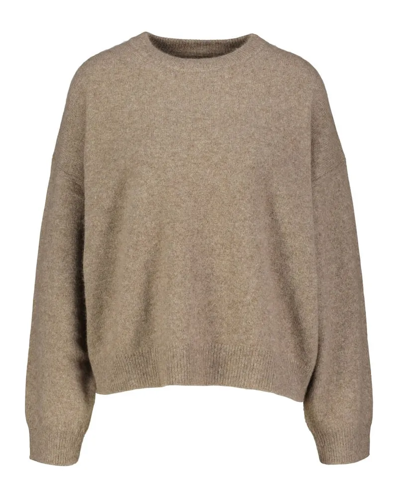 Loulou Studio Damen Strickpullover mit Wolle und Yak TRISTAN LOOSE FIT SWEATER Sand