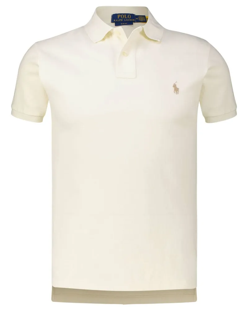 Ralph Lauren Herren Poloshirt Offwhite