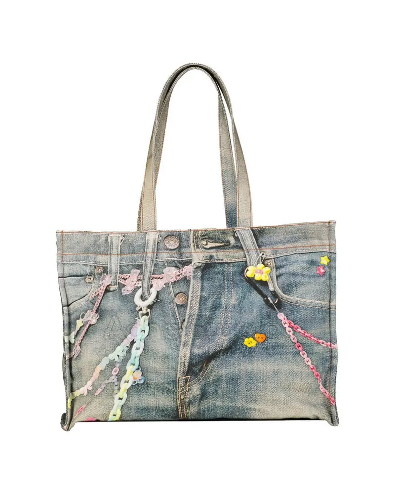 Acne Studios Damen Shopper aus Baumwolle Marine