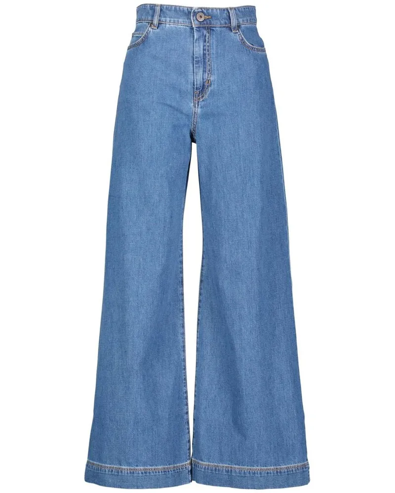 Max Mara Damen Jeans VEGA Wide Leg Blue