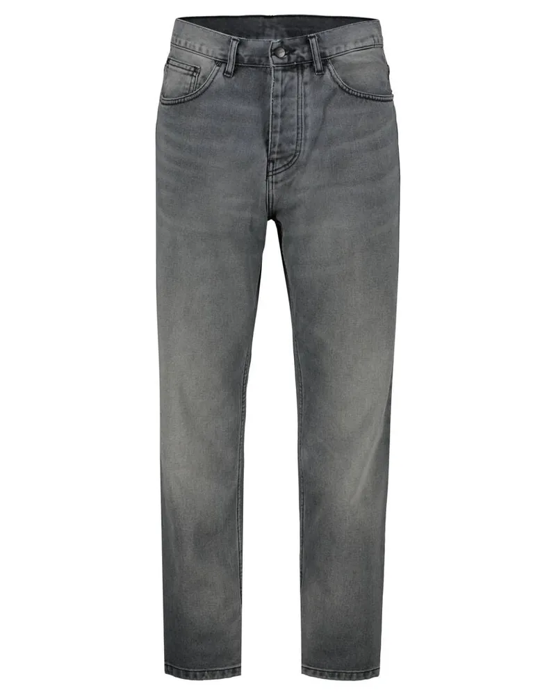 Carhartt WIP Herren Jeans NEWEL PANT Relaxed Tapered Fit Anthrazit