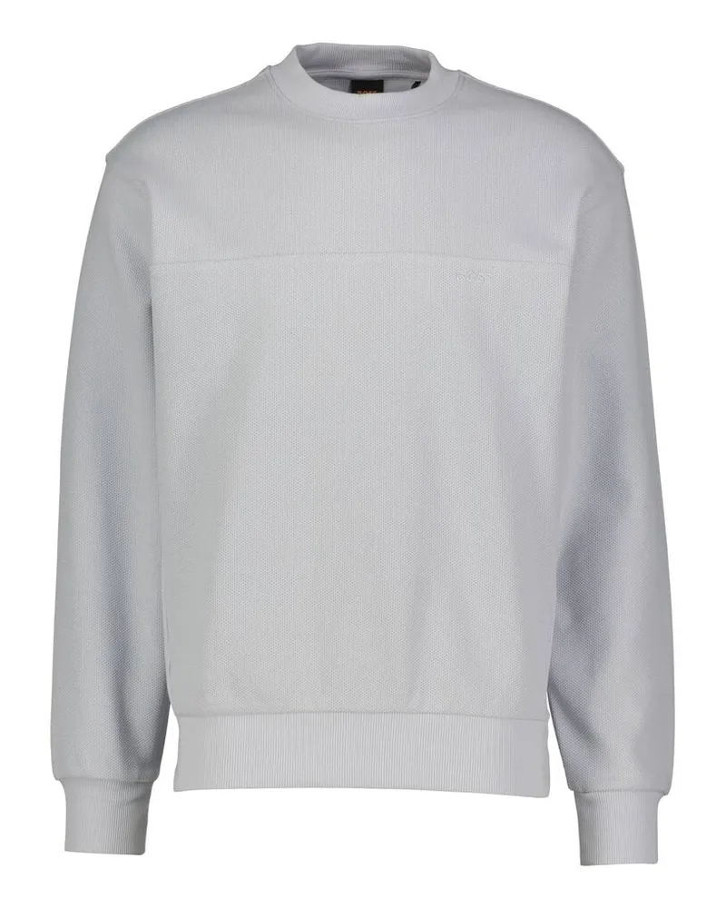 HUGO BOSS Herren Sweatshirt WE_HIVE Grau