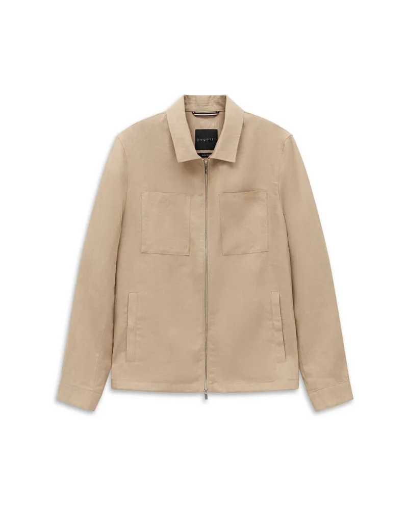 Bugatti Herren Blouson aus Leinen Beige