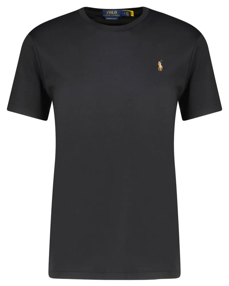 Ralph Lauren Herren T-Shirt Custom Slim Fit Schwarz