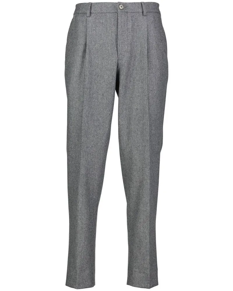 GTA Herren Flanellhose aus Schurwolle DENNIS Grau