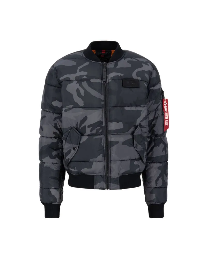 Alpha Industries Herren Blouson MA-1 PUFFER BOMBER Schwarz