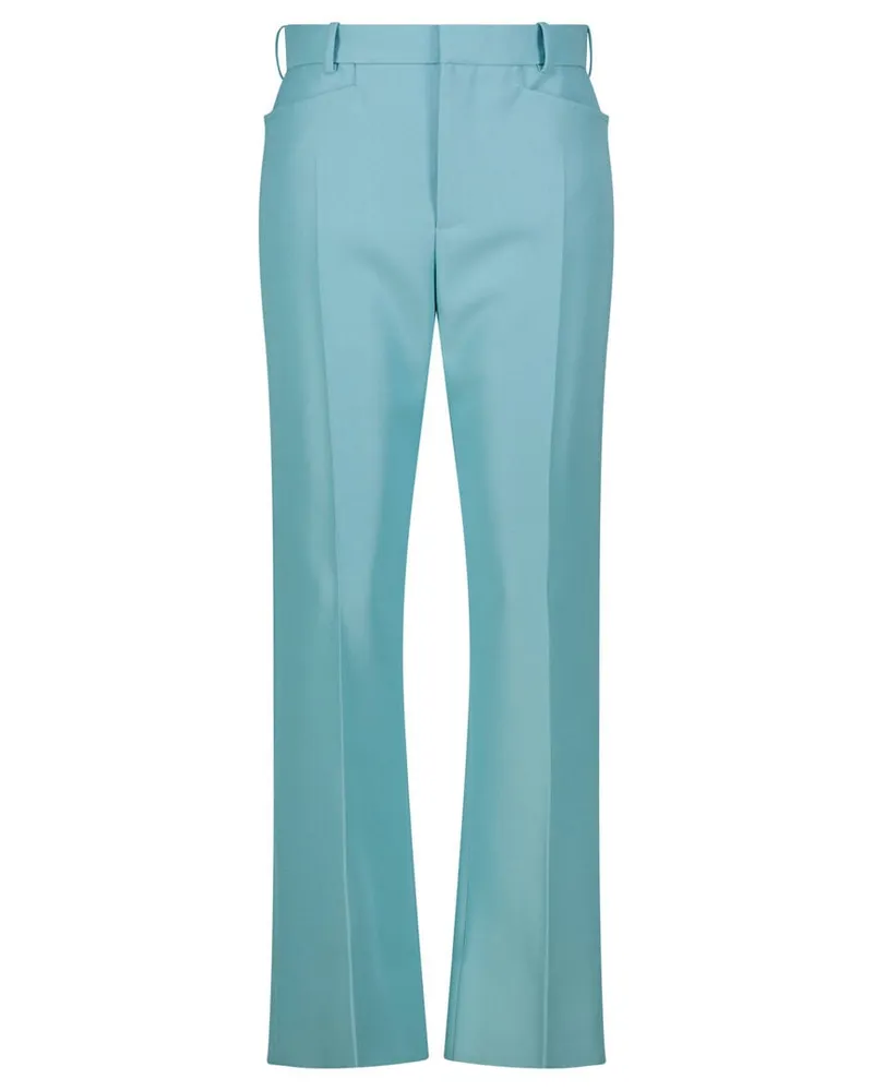 Tom Ford Damen Hose mit Wolle Bleu