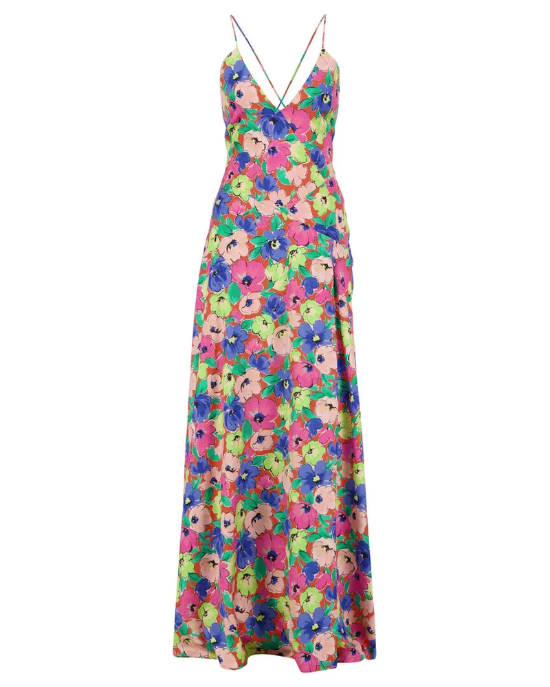 ROTATE Birger Christensen Damen Trägerkleid Mehrfarbig