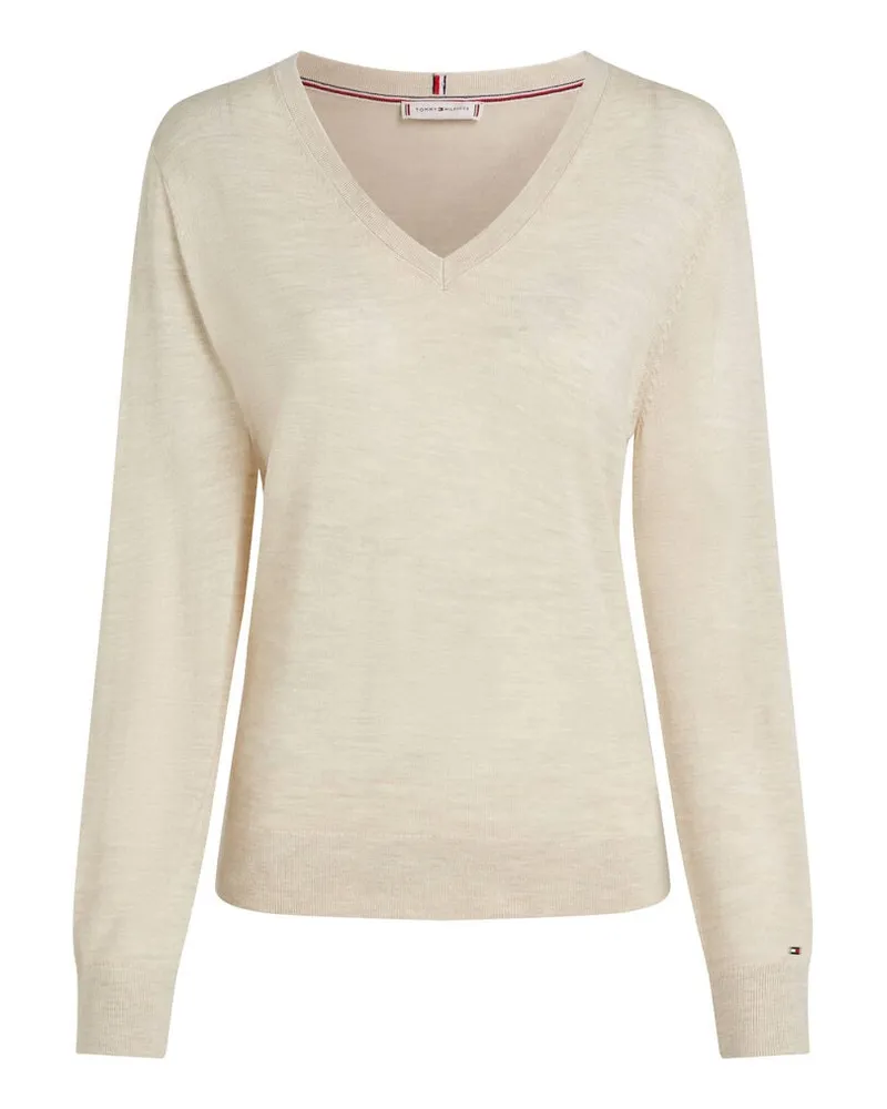Tommy Hilfiger Damen Pullover aus Wolle Beige