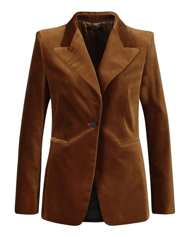 windsor. Damen Samtblazer Regular Fit Rost