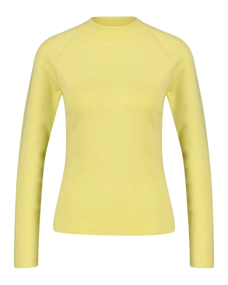 Akris Damen Pullover aus Kaschmir und Seide Gelb