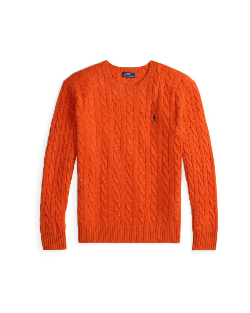 Ralph Lauren Herren Wollpullover mit Kaschmir Orange