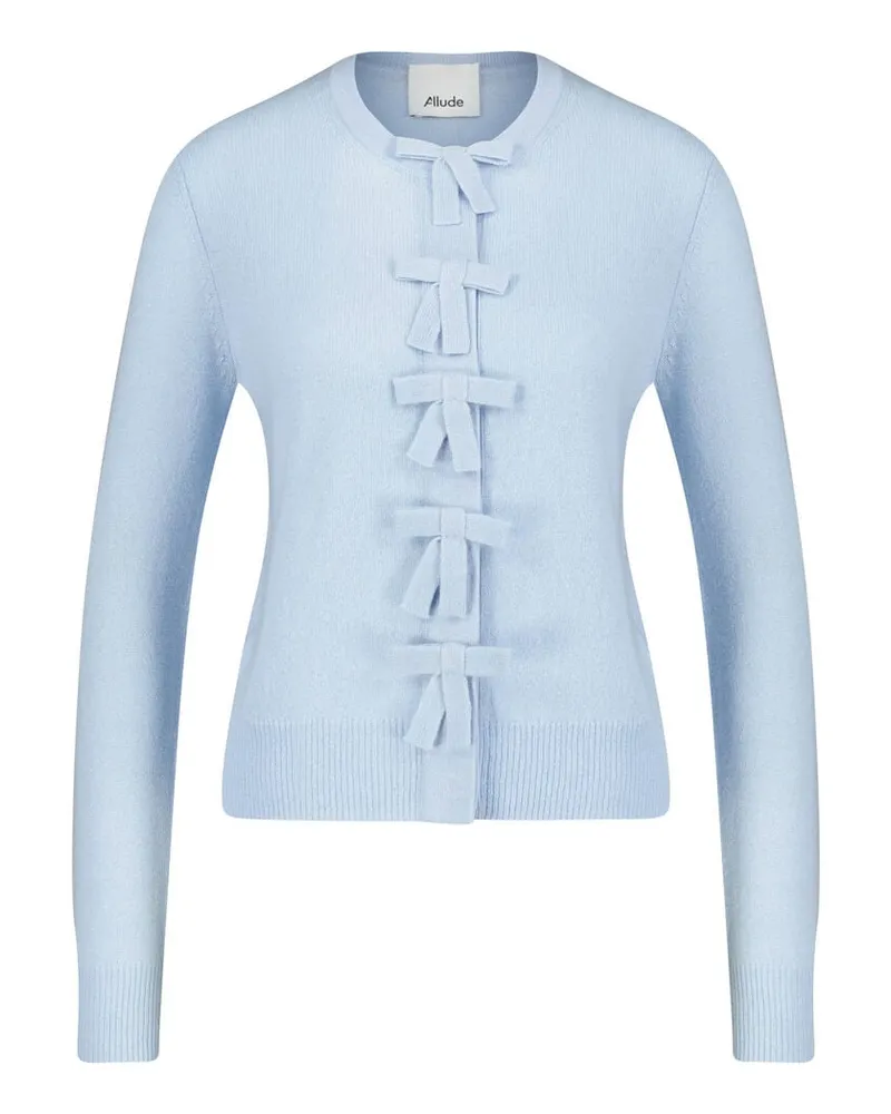 ALLUDE Damen Strickjacke aus Kaschmir Bleu