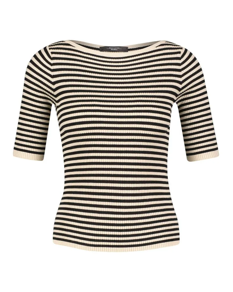 Max Mara Damen T-Shirt mit Viskose Slim Fit Beige
