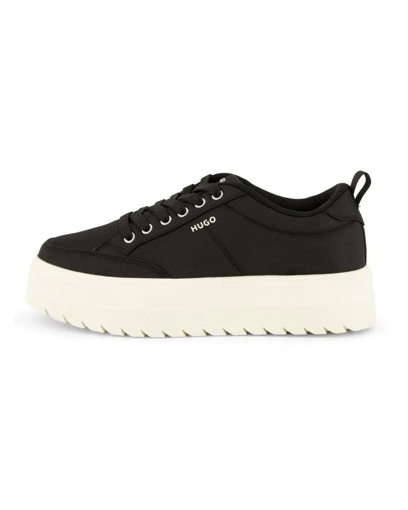 HUGO BOSS Damen Sneaker LYSSA_TENN_NYRN Schwarz