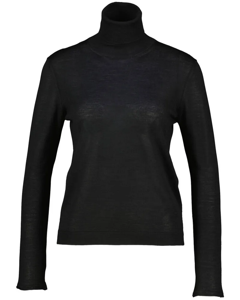 Tom Ford Damen Rollkragenpullover aus Kaschmir-Seiden Mix Schwarz