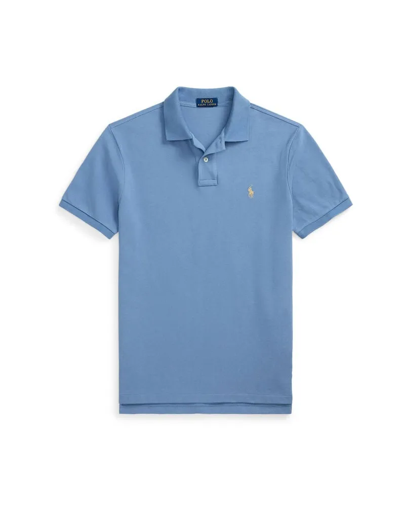 Ralph Lauren Herren Poloshirt Custom Slim Fit Indigo