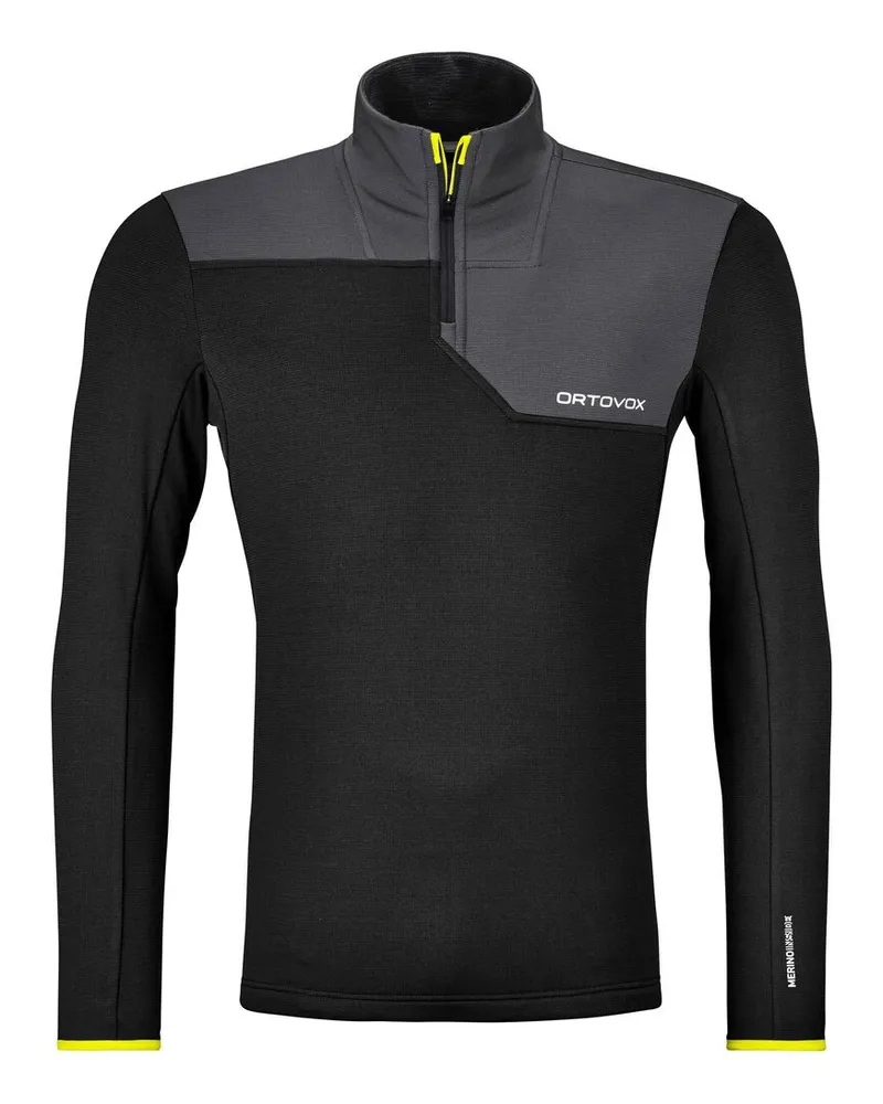 Ortovox Herren Pullover FLEECE LIGHT ZIP Schwarz