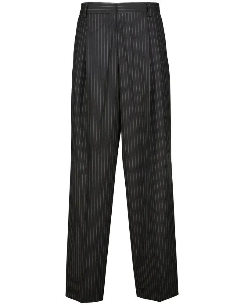 HUGO BOSS Herren Hose FEDIX Wide Leg Schwarz