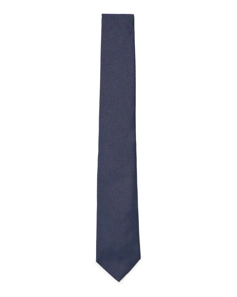 HUGO BOSS Herren Seidenkrawatte H-TIE Marine