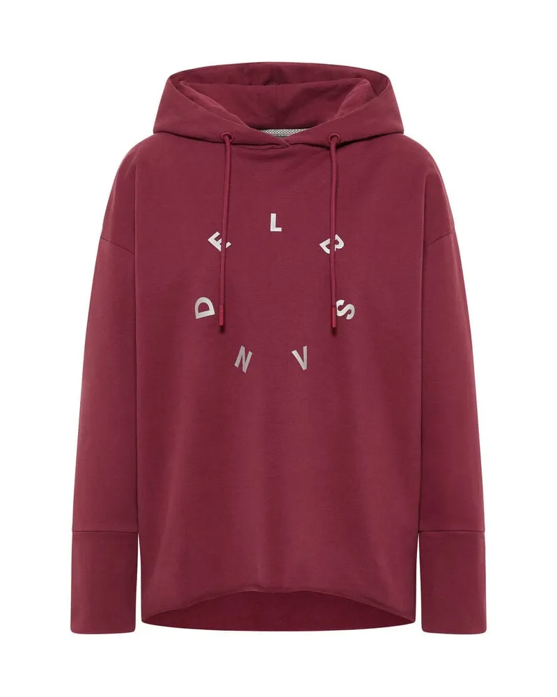 ELBSAND Damen Hoodie DARIS Dunkelrot