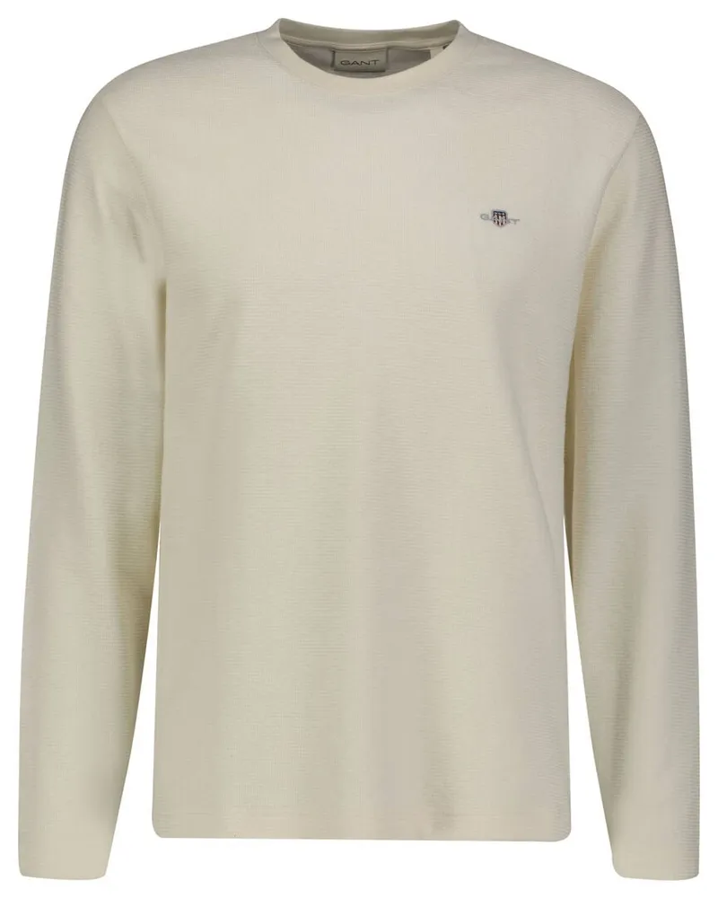 Gant Herren Shirt aus Baumwolle Offwhite