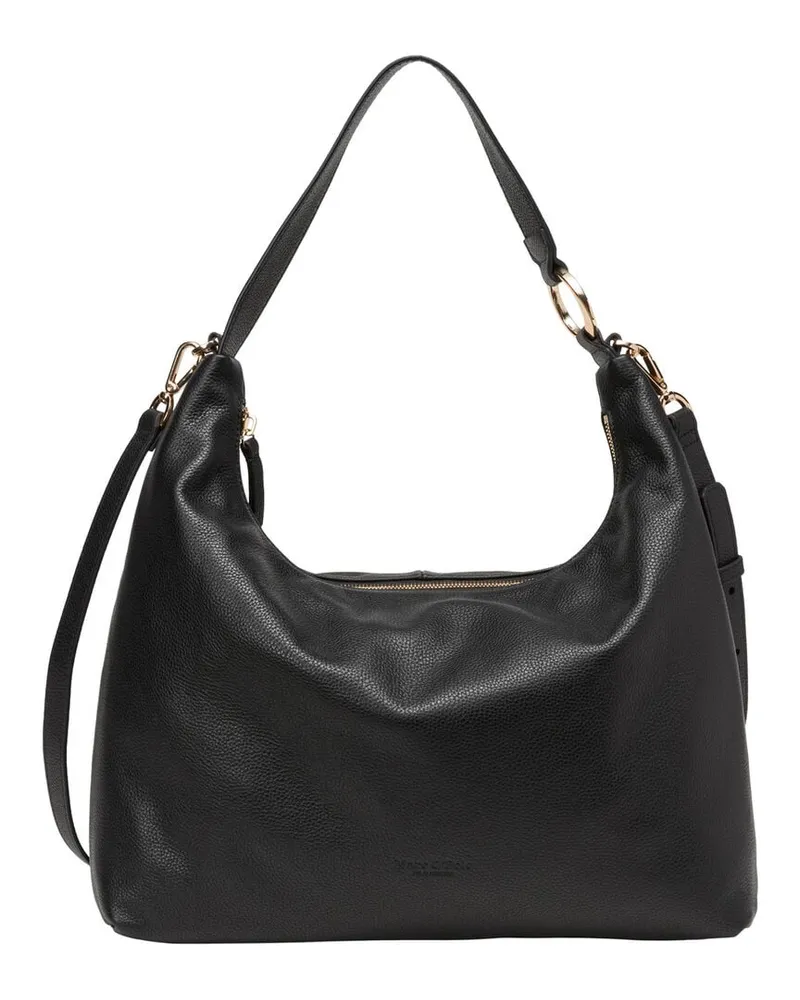 Marc O'Polo Damen Schultertasche aus Leder Schwarz