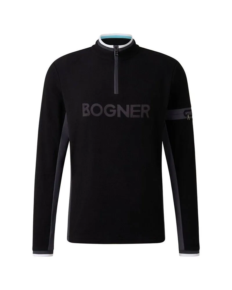 Bogner Herren Fleecepullover GILBERT Regular Fit Schwarz