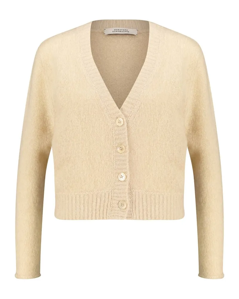 Dorothee Schumacher Damen Cardigan aus Kaschmir LUXURY LOVE Camel