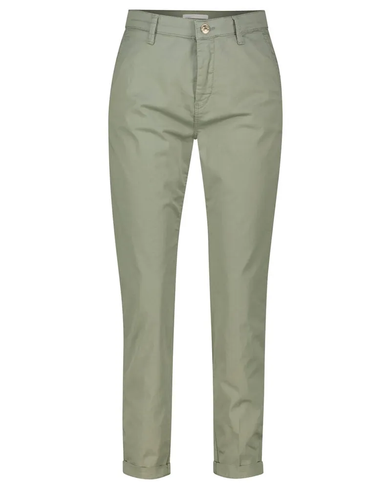 MAC Jeans Damen Chinohose TURN UP Grün