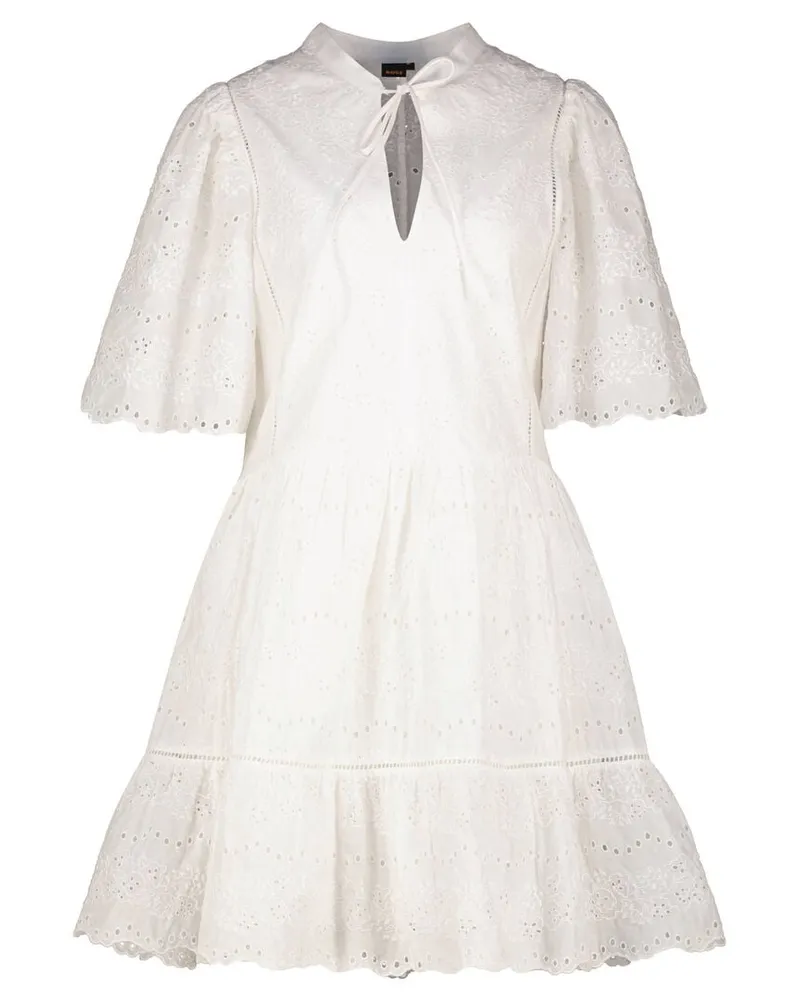 HUGO BOSS Damen Kleid C-DENVITA Offwhite